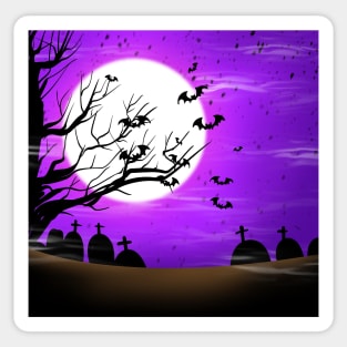 halloween night background Sticker
